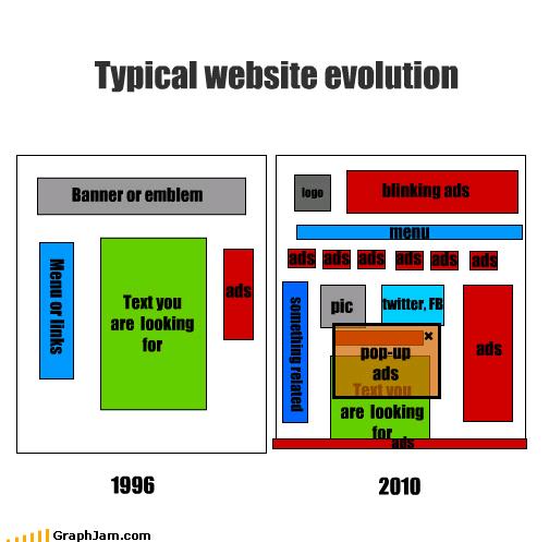 Typical Website Evolution